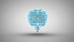 Animation of mathematical equation and diagrams over human brain against white background. Digitally generated, hologram, formulas, anatomy, artificial intelligence and technology concept. - Powered by Shutterstock - Get 15% off with code: PIKWIZARD15
