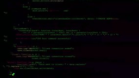 The multicoloured glitch corrupts the green lines of computer code. - Powered by Shutterstock - Get 15% off with code: PIKWIZARD15