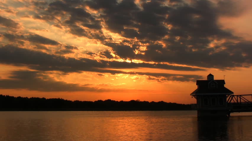 Sunrise over Lake Water