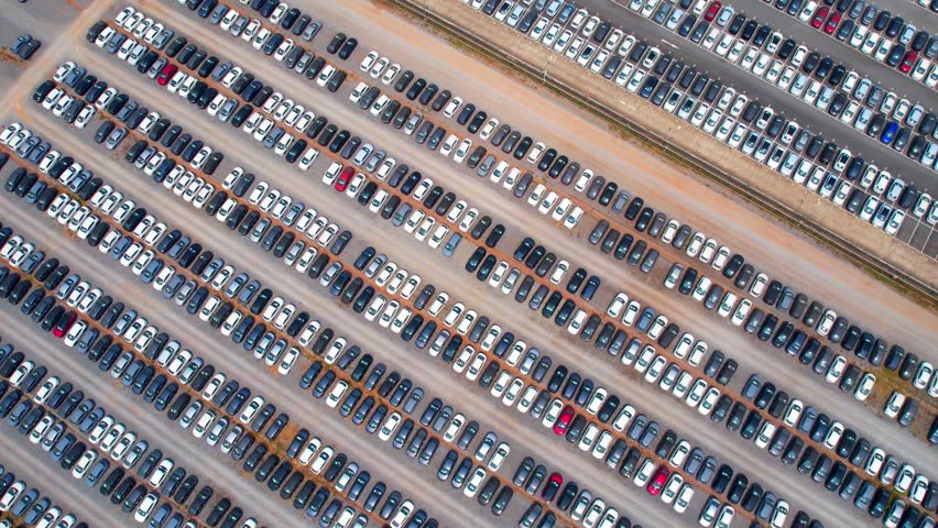 The drone could capture wide shots of the parking lot, showing rows upon rows of cars in different colors and models. This footage could be used to provide context for a variety of different videos
 Royalty-Free Stock Footage #1101165067