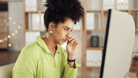 Woman, tissue and blowing nose in business for allergies, sickness and cold virus at night. Sick female employee, flu and sneeze from allergy, health risk and medical sinusitis disease at computer - Powered by Shutterstock - Get 15% off with code: PIKWIZARD15