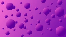 4k Animation Gradient 3D Sphere Background - Background for events, music events, presentations and lyric videos. 4k animation video of purple ball on purple background.