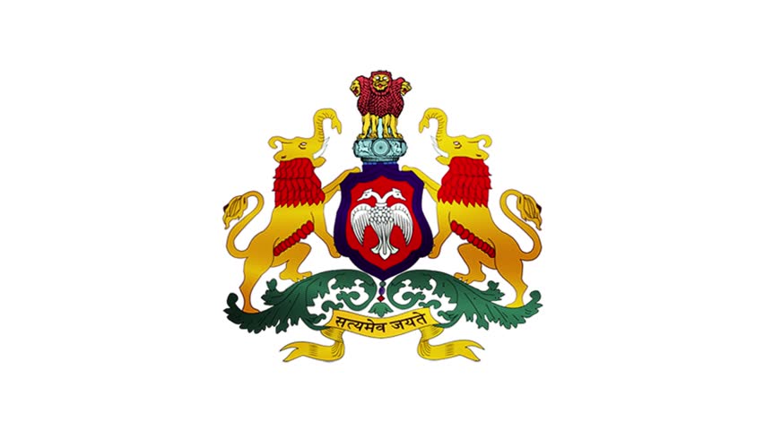 Emblem of Karnataka India.
Karnataka Flag.
Banners of the states and union territories india.
