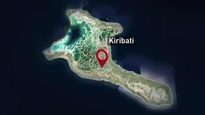 Kiribati Country Zoom from Space to Earth