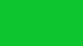 White page transition flying on green screen. Page turn animation. Key color, Chroma key, 4K video