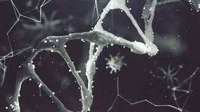 Realistic Cell DNA Background with Glitch Effect. Perfect as an Opener for Your Social Media Content about Post-apocalypse, and More. - Powered by Shutterstock - Get 15% off with code: PIKWIZARD15