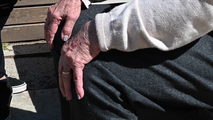 Overcoming Knee Pain: Elderly Person