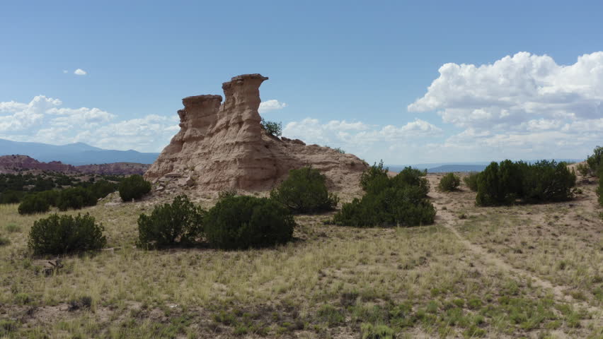 Aerial view of the New Mexico desert