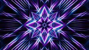 Abstract purple neon geometric wave lines dj loop animation