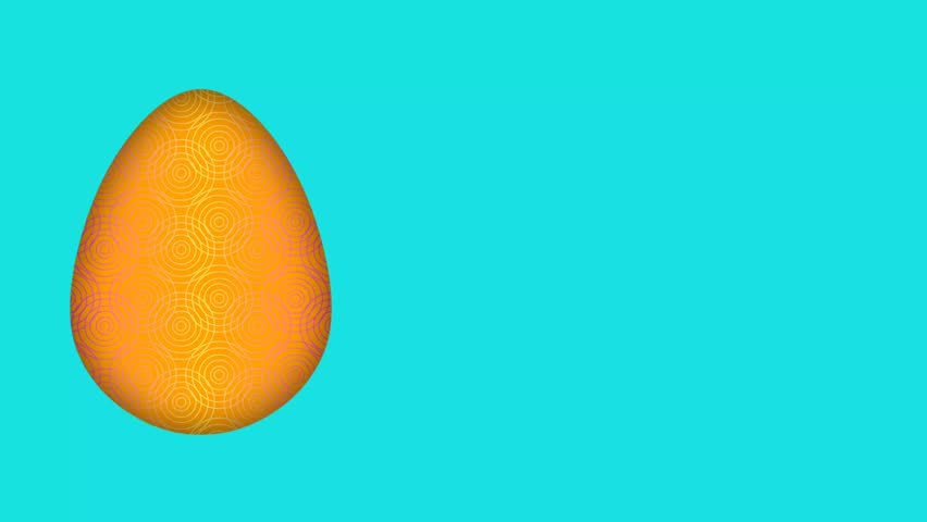 Easter holiday animation. Concept for Easter holiday celebration and decoration.