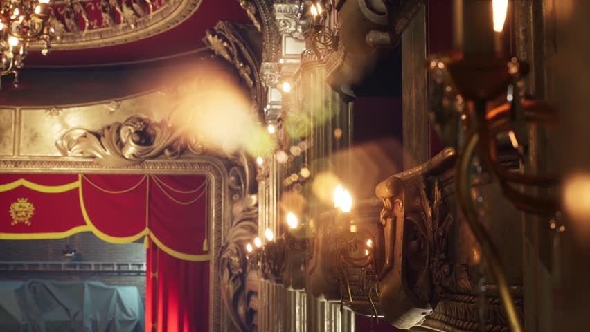 Opera House, Background, Lamps lit 3D Animation Rendering CGI 4K | Shutterstock HD Video #1101271325