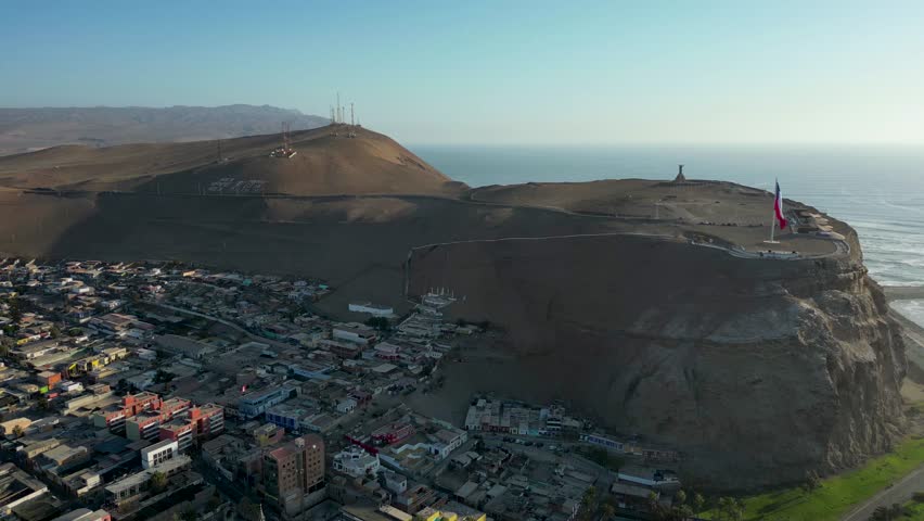 Morro de Arica is a steep hill located in the Chilean city of Arica. Its height is 139 metres above sea level. A giant flag of Chile is flown on its summit.
 - Powered by Shutterstock - Get 15% off with code: PIKWIZARD15