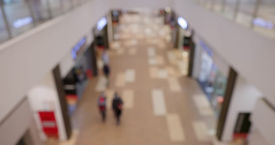 Bokeh of the shopping center