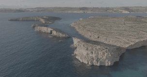 Malta Aerial Footage of in 4K High Definition. Beautiful Malta Drone Aerial Landscape Scene in D-LOG flat format ready for grading.