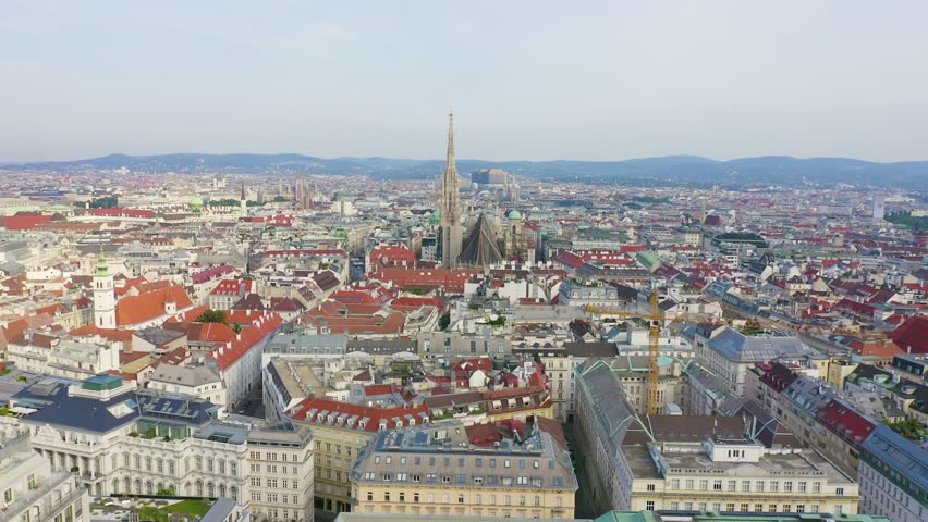 Inscription on video. Vienna, Austria. St. Stephen