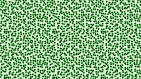 abstract background animation in green tones, like molecules or bacteria