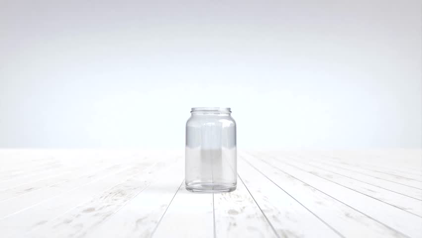 A tree grows on a coin in a glass jar, Money saving concept. Royalty-Free Stock Footage #1101305871