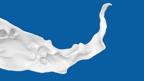 Super slow motion of Milk flow and splash on background with luma mate, 3D animation - Powered by Shutterstock - Get 15% off with code: PIKWIZARD15