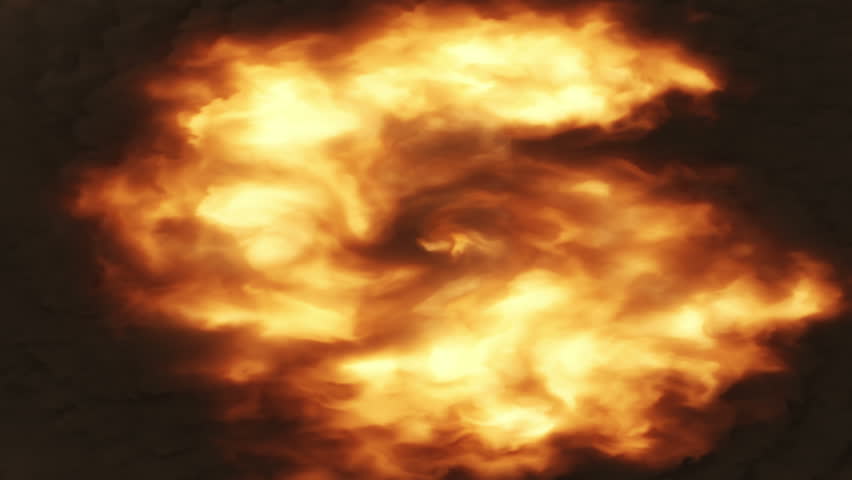 3d Animation of a massive firestorm