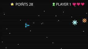 Retro space arcade. Video game animation concept. 8-bit retro video game. Video game cartoon animation. 3D Illustration - Powered by Shutterstock - Get 15% off with code: PIKWIZARD15