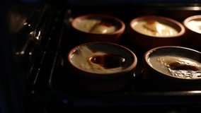Cook Rice Pudding (Turkish Sutlac )in the Oven Video, Uskudar Istanbul, Turkiye