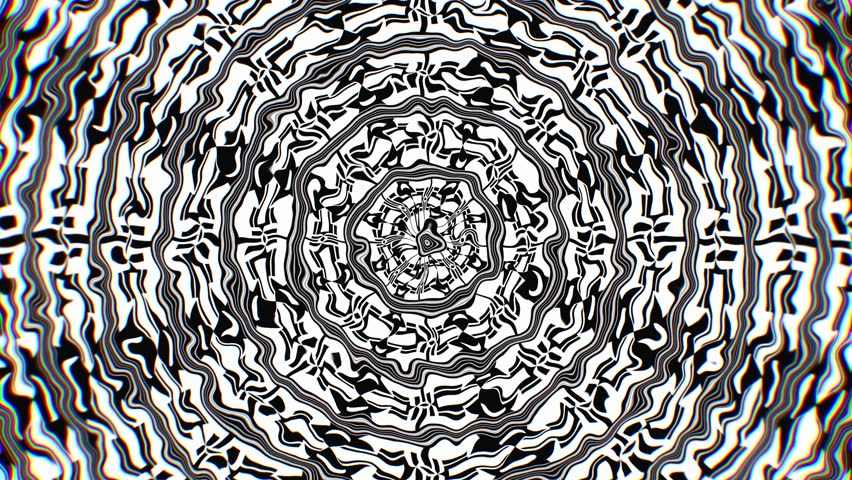modern pattern optical illusion hypnosis art background loop