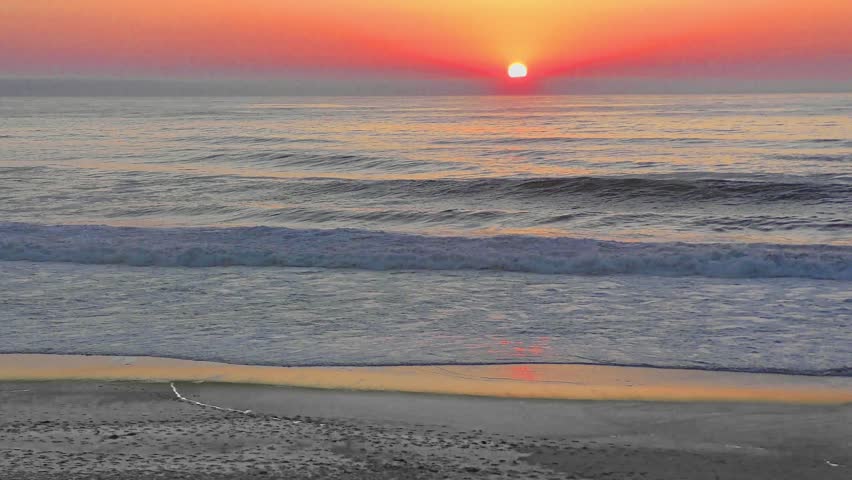 Pacific ocean Oregon sunset at Gleneden Beach