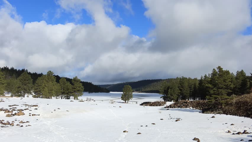 Lake Mary Upper and Lower Lakes, Northern Arizona, America, USA.