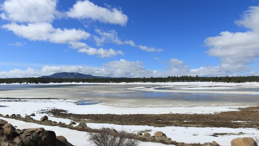 Lake Mary Upper and Lower Lakes, Northern Arizona, America, USA.
