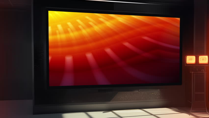 Dynamic 3D Virtual Studio with Seamless Video Wall Integration and Realistic Animations