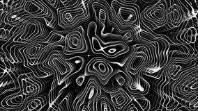 Monochrome looped animation. Abstract pattern background. Music overlay. Video for meditation. Video Ultra HD 4K 3840x2160. VJ Loop.