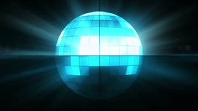 Animation of spinning disco ball over light spots. Retro future and digital interface concept digitally generated video. - Powered by Shutterstock - Get 15% off with code: PIKWIZARD15