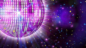 Animation of you win text over mirror disco ball and falling confetti against abstract background. Digitally generated, hologram, party, celebration, arcade, video game and technology concept. - Powered by Shutterstock - Get 15% off with code: PIKWIZARD15
