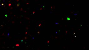 Blur shiny glitter movement. Floating colorful bokeh lights in black liquid. Multicolored defocused dots abstract motion. Neon particles chaotic moving. - Powered by Shutterstock - Get 15% off with code: PIKWIZARD15