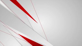 High contrast red and grey abstract corporate background. Seamless looping motion design. Video animation Ultra HD 4K 3840x2160