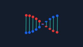 DNA Genetic Code on Double Helix Rendered Animation on Black Background. - Powered by Shutterstock - Get 15% off with code: PIKWIZARD15