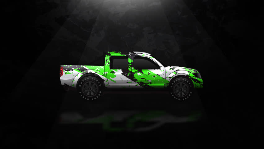 Car wrap design animation abstarct background