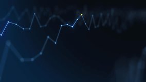 Technology Blockchain Connection Dot to Dot Has Yellow dot flicker while connected Macro Focus Bokeh, Plexus Polygon Histogram Trading Charts Concept 3d render - Powered by Shutterstock - Get 15% off with code: PIKWIZARD15