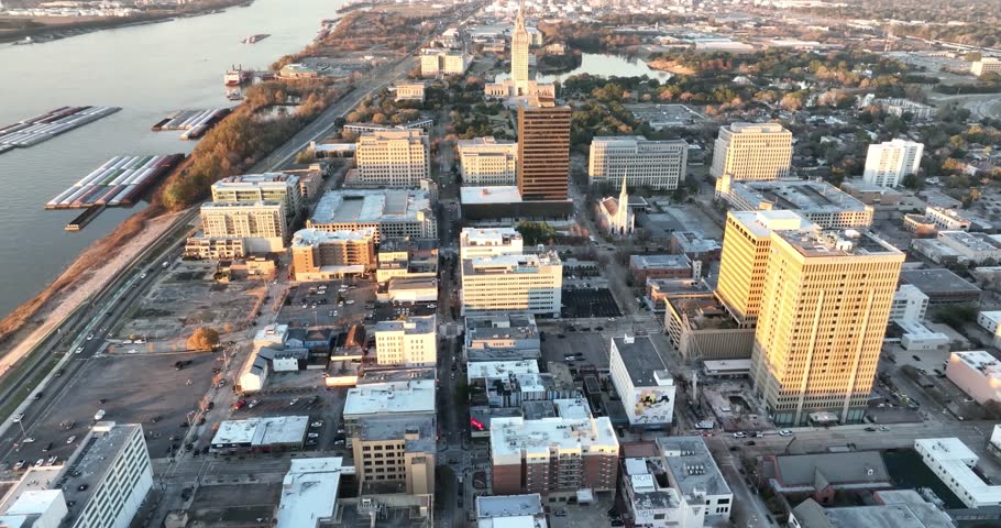 flights around down town baton rouge 