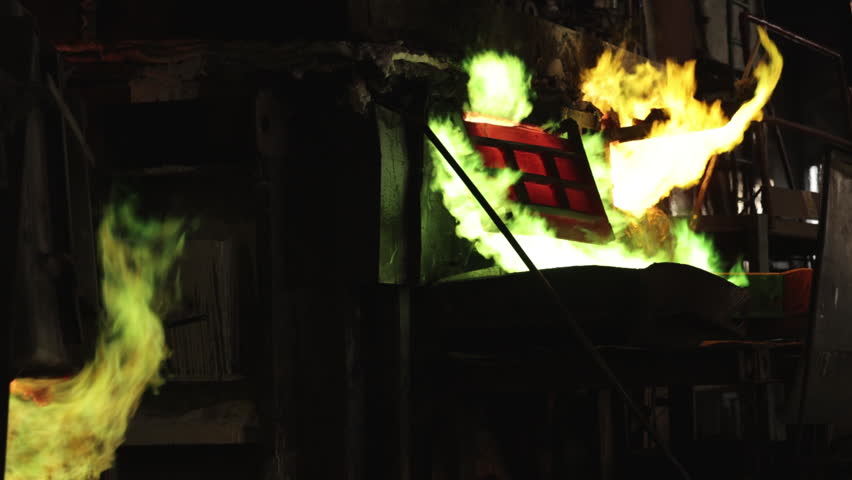 smelting metal, heavy industry, Blast furnace gas. Blast furnace is used in melting of metal in metallurgical plants or factories, molten iron, metallurgical plant or factory, heavy industry