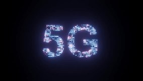 5G word tag cloud,binary computer code.The Matrix binary text design animation - Powered by Shutterstock - Get 15% off with code: PIKWIZARD15