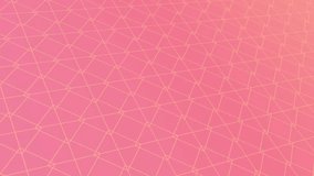 animated abstract pattern with geometric elements in pink-gold tones gradient background
