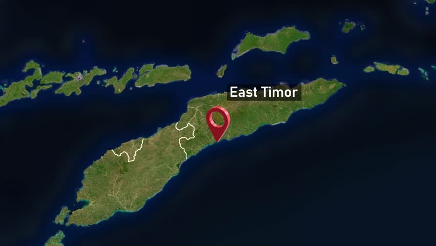East Timor Country Zoom from Space to Earth