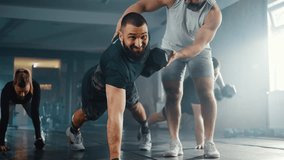 Group people training in the gym with personal trainer - Powered by Shutterstock - Get 15% off with code: PIKWIZARD15