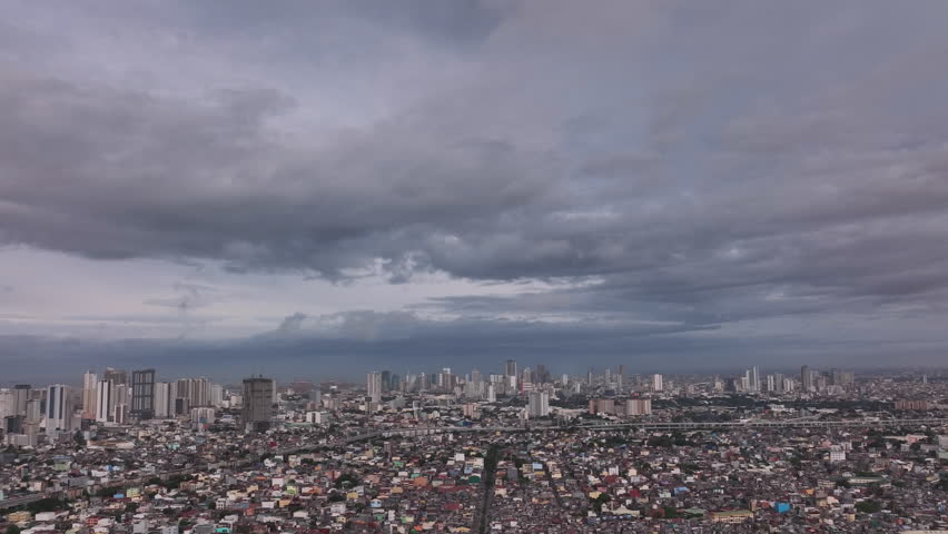 Panorama Of Different Districts Of Manila From Above, Philippines