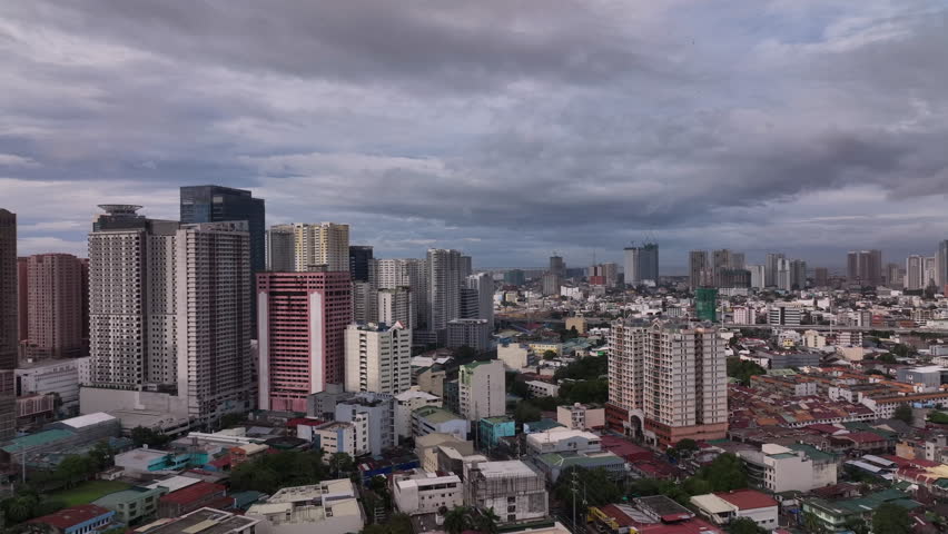 Panorama Of Different Districts Of Manila From Above, Philippines