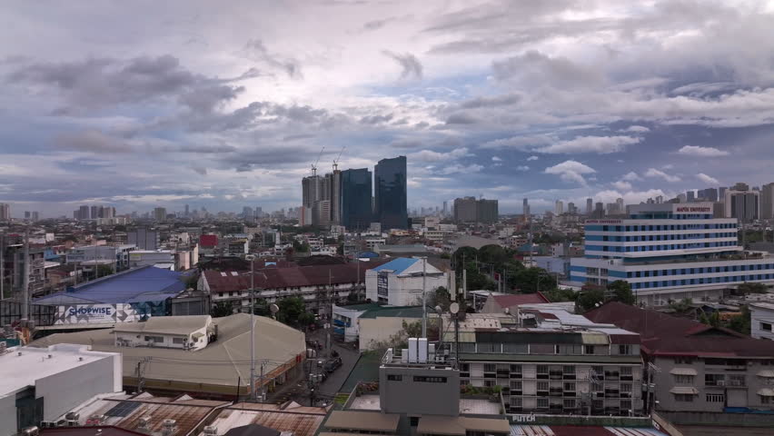 Panorama Of Different Districts Of Manila From Above, Philippines