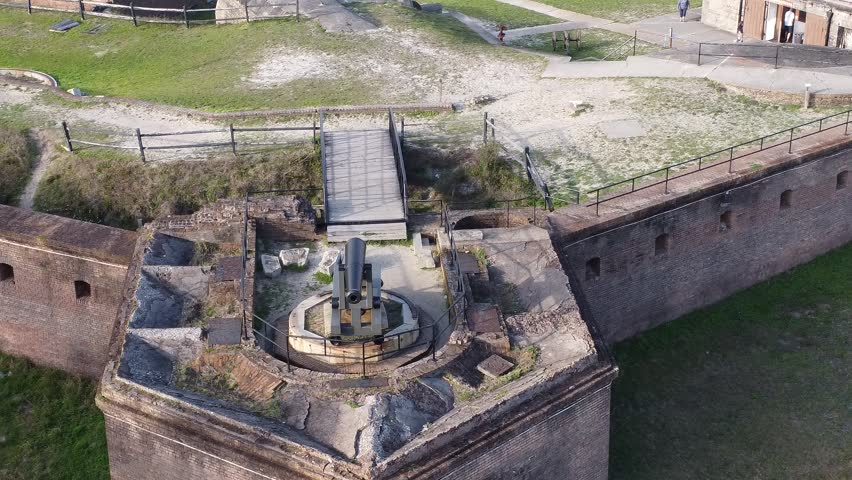 Historic Fort Gaines. Confederate civil war fort in Alabama 