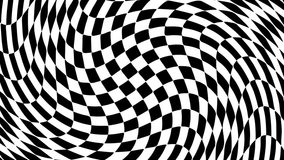 Black and White Optical Illusion Hypnosis visualisation conept - endless spiral loop video 4K Seamless VJ Motion Background Animation