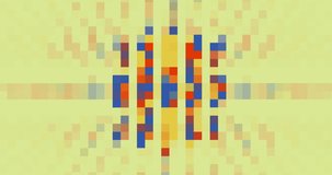 Retro Pixel Matrix Animated Background